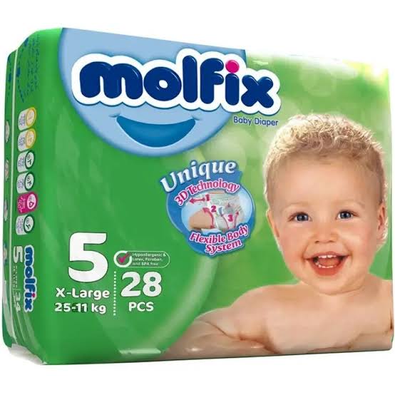 پوشک سایز ۵ مولفیکس ۲۸ عددی