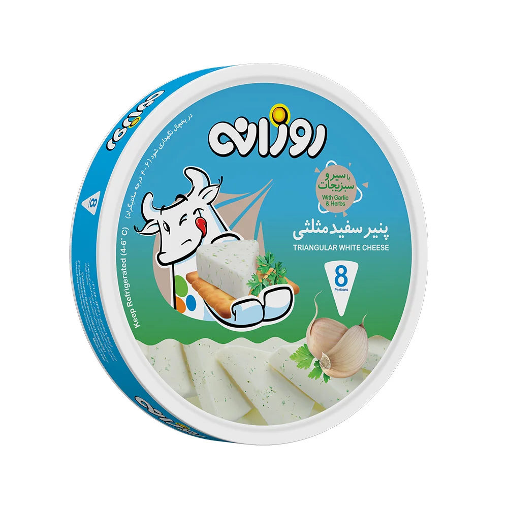 پنیر سفید مثلثی ۸عددی