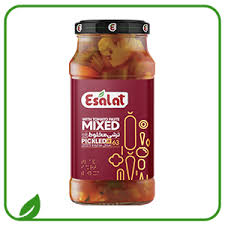 ترشی مخلوط با گوجه فرنگی