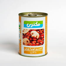 کنسرو لوبیا و قارچ مکنزی