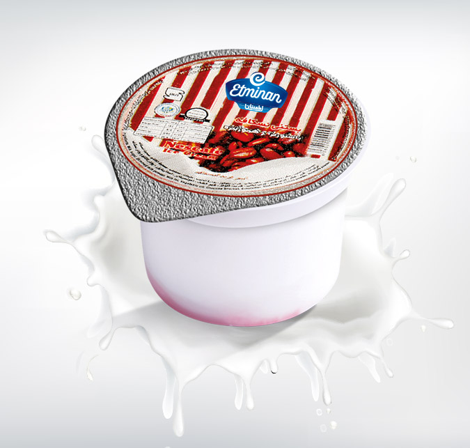 بستنی لیوانی کاکائویی اطمینان