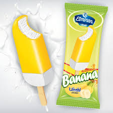 بستنی چوبی با روکش موز