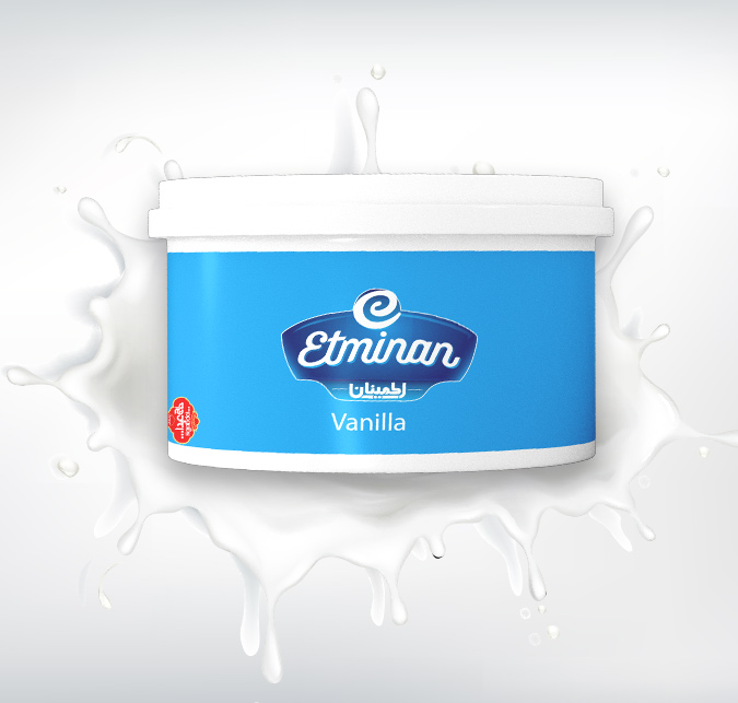 بستنی لیتری ظرفی وانیل